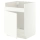 METOD Base cab f HAVSEN single bowl sink, white/Aspudden matt white, 60x60 cm