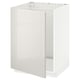 METOD white cabinet, sleek modern glossy finish, rectangular shape, clean design for kitchen.