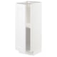 White METOD kitchen cabinet, rectangular, sleek design with adjustable shelves.