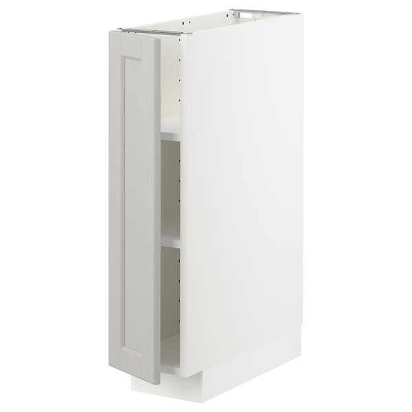 This image an ikea METOD kitchen cabinet in white with a classic design.