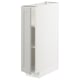 This image an ikea METOD kitchen cabinet in white with a classic design.