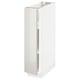 White METOD kitchen cabinet, glossy finish, rectangular shape, single door.
