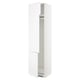 White METOD kitchen cabinet with open door, square shape, and flat panels.