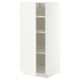 METOD High cabinet with shelves, white/Aspudden matt white, 60x60x140 cm