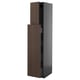 Modern kitchen cabinet with dark brown wood finish and sleek design, part of the METOD system.