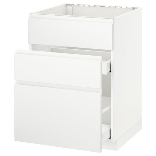 Ikea METOD white kitchen cabinet with drawer, modern design.
