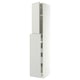 METOD / MAXIMERA Hc w p-o func 1dr/4drw, white/Aspudden light grey, 40x60x240 cm