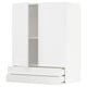 White METOD kitchen unit, sleek modern design with drawers and cabinets.