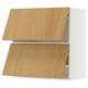 METOD Wall cabinet horizontal w 2 doors, white/Sinarp oak veneer, 80x80 cm