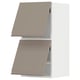 Modern kitchen units: METOD in grey-beige with sleek, minimalist design and smooth, matte finish.
