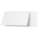 White METOD kitchen cabinet with angled design, sleek modern look.