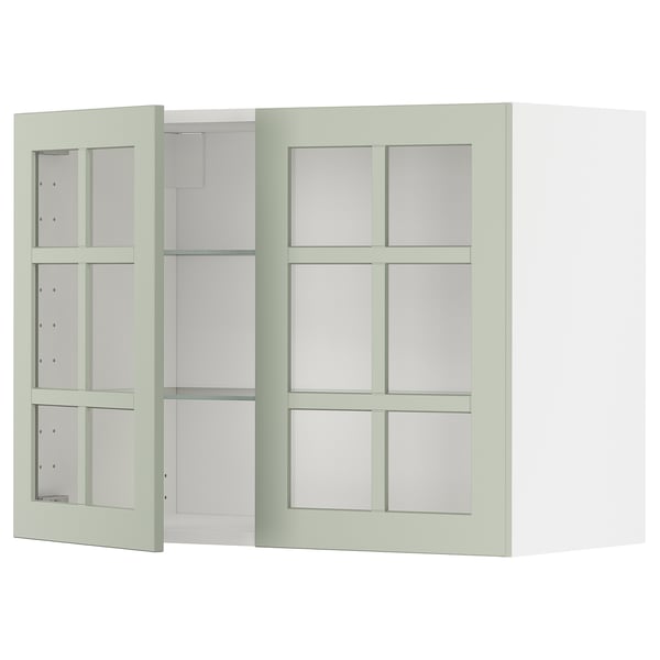 Glass door cabinet by METOD