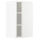 White METOD kitchen unit with adjustable shelves, featuring a single paneled door.