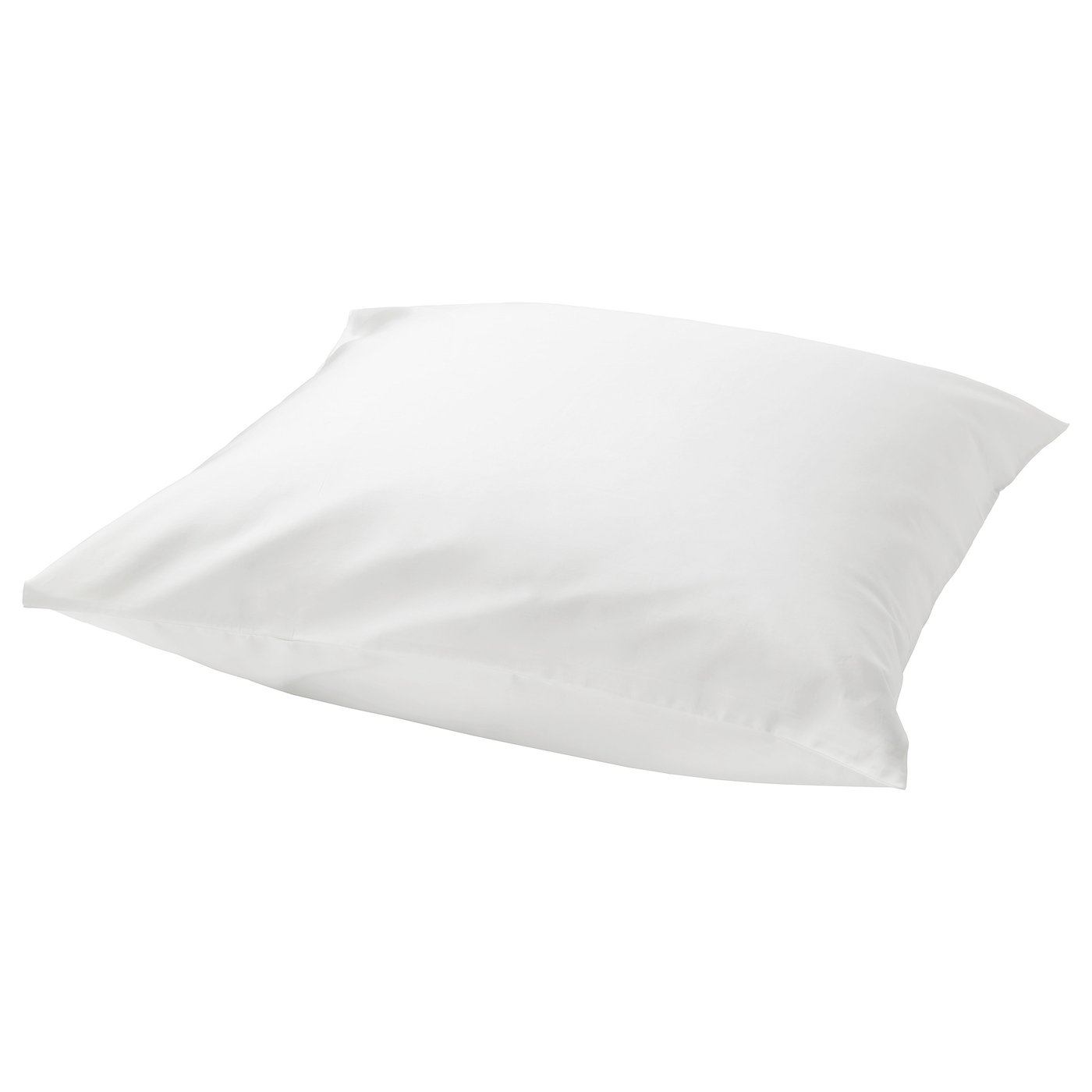 NATTJASMIN pillowcase, white, silk-like, square shape, smooth design.