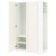 PAX / BERGSBO Wardrobe combination, white white/white, 120x60x201 cm