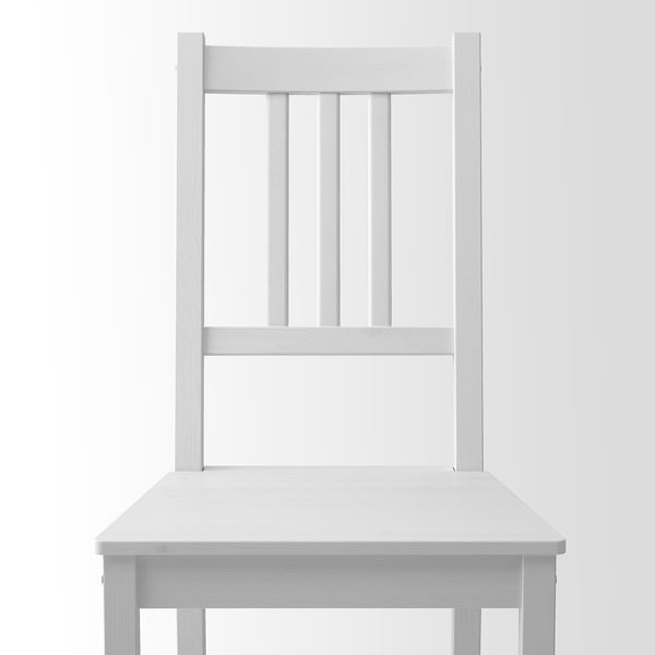 White pine wooden chair: minimalist design, sturdy frame
