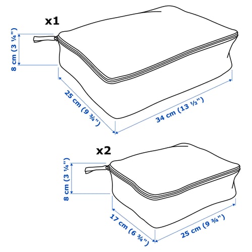 Illustration with measurements for the product: RENSARE.