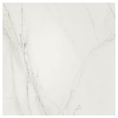 Runsäck wall panel: white marble-effect high-pressure porcelain, square, seamless.