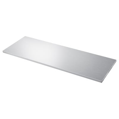 SÄLJAN rectangular white countertop; smooth edge, modern design; durable laminate material.