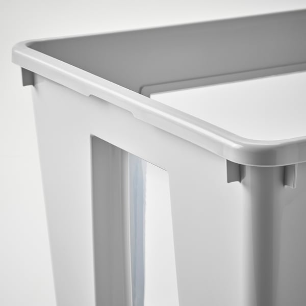 SAMLA Box, transparent/light grey, 56x39x28 cm/45 l