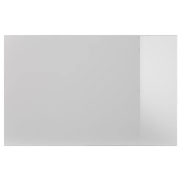 Grey SELSVIKEN unit, rectangular, hides contents, fits door, additional drawer front