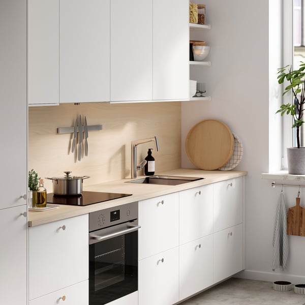 SIBBARP Custom made wall panel, light ash effect/laminate, 1 m²x1.3 cm