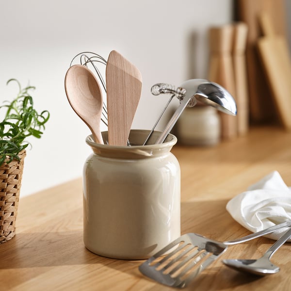 SJÖKEX 2-piece kitchen utensil set, birch