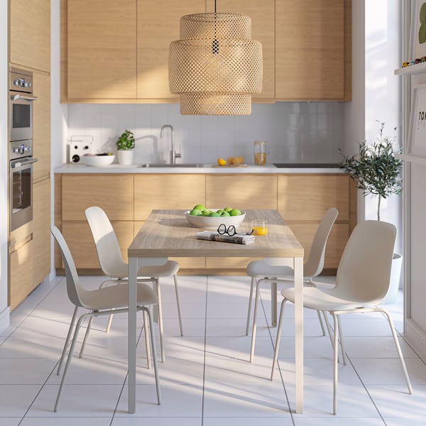 SKÅLSTA Table top, oak effect, 140x80 cm