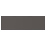 Rectangular, dark grey, flat platsa door made of particleboard and plastic edging, fitting neatly within any decor.
