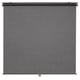 SKOGSKLÖVER roller blind in grey, cordless design, rolls softly for safety.