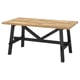 SKOGSTA Table, acacia/black, 160x81x74 cm