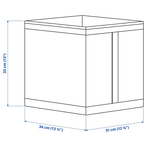 Illustration with measurements for the product: SKUBB.