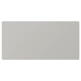A plain, rectangular storage box, styled in minimalist design, with a smooth grey finish. Made of fibreboard.