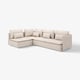 SÖDERHAMN Corner sofa, 4-seat, with open end/Gransel natural