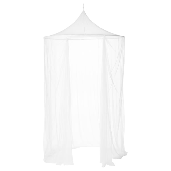 SOLIG white hammock net; soft, protective; hexagonal shape; suspends from ceiling.