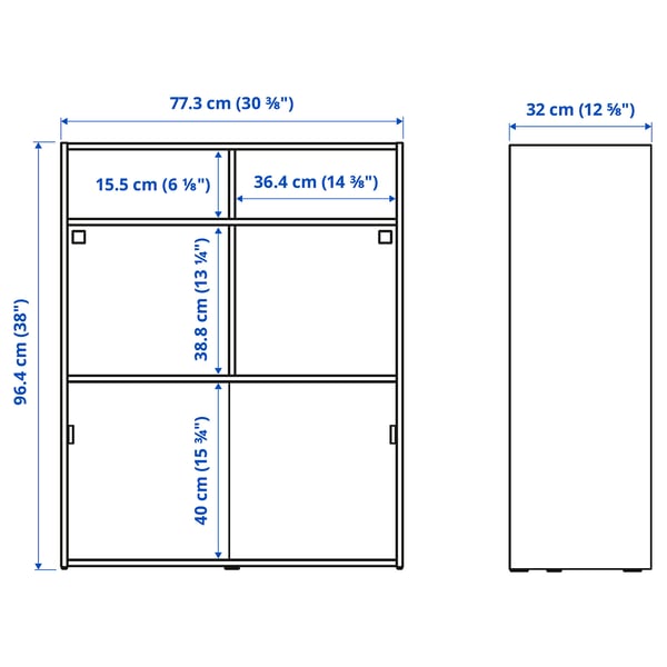 Illustration with measurements for the product: SPIKSMED.