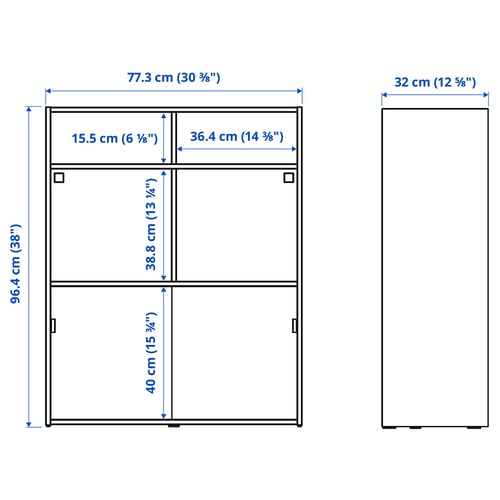 Illustration with measurements for the product: SPIKSMED.