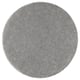 Round grey STOENSE area rug, soft and plush texture, harmonious colour, ideal for bedrooms.