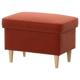 STRANDMON Footstool with storage, Tommaboda brown-red