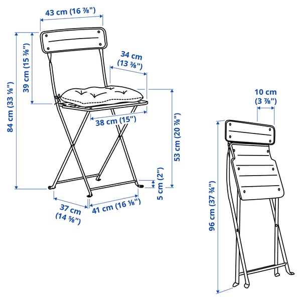 Illustration with measurements for the product: SUNDSÖ.