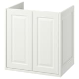 TÄNNFORSEN white bathroom cabinet, classic design with bevelled panels.