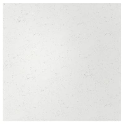 TÄRNHULT Custom made wall panel, white marble effect/glass composite, 1 m²x1.2 cm