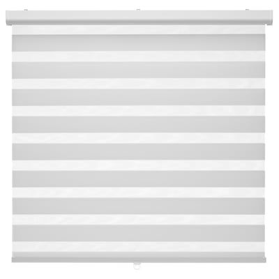 TANDLUNDFLY: modern dual roller blind, grey, sleek design, cordless, sheer to private shade control.