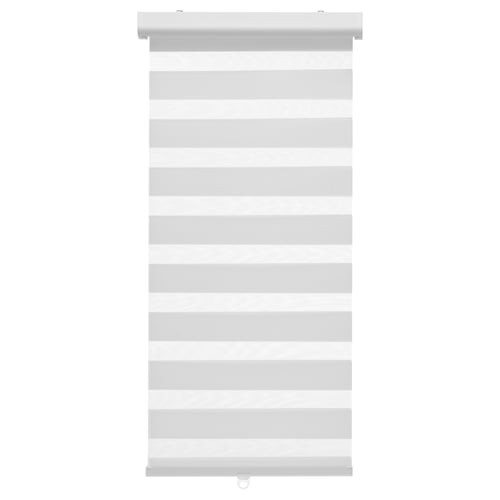 TANDLUNDFLY grey double roller blind with soft-close, cordless design.