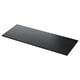 Black countertop, modern, marble pattern.