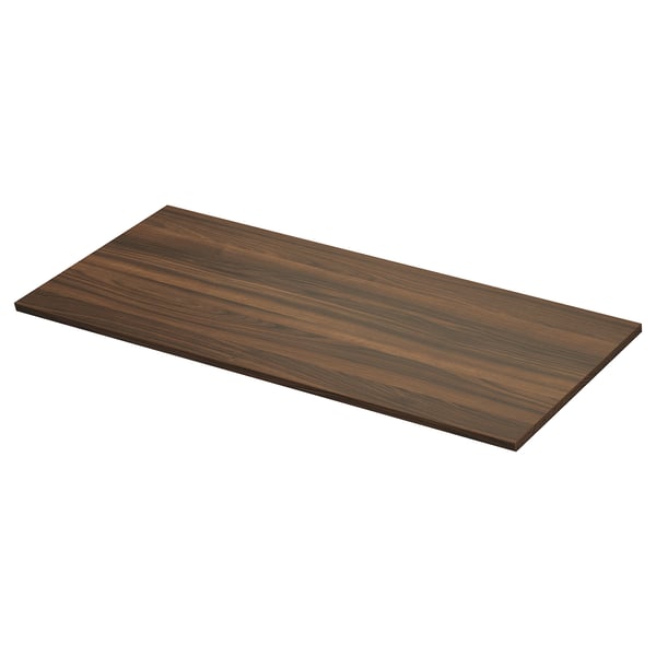 Brown wooden TOLKEN countertop. Durable, easy maintenance.