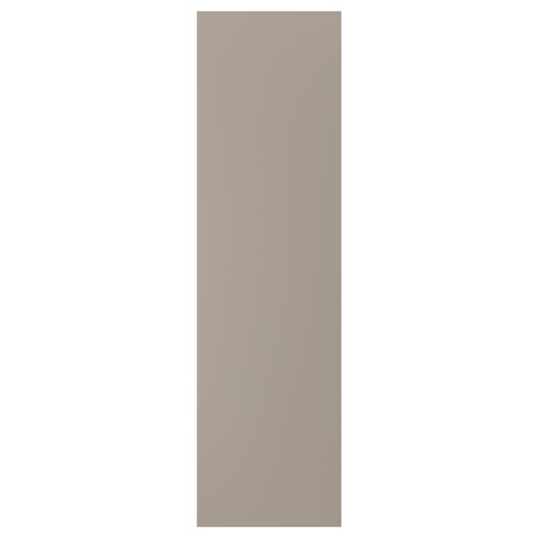 UPPLÖV matt beige cover panel, rectangular, kitchen cabinet accessory, recycled materials.