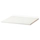 UTRUSTA white metal shelf, rectangular, galvanised steel frame, melamine-covered particleboard, 25-year guarantee.