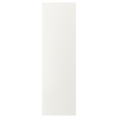 VEDDINGE white kitchen cabinet, rectangle, smooth finish, fiberboard material.