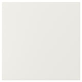 Simple white square graphic, modern and clean.